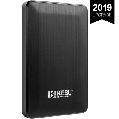 KESU 2.5" 250Go Ultra-Mince Disque Dur Externe Portable USB3.0 SATA, Stockage HDD pour PC, Mac, Ordi